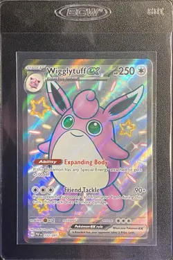 Wigglytuff ex Full Art UR 222/091 Pokemon TCG Paldean Fates Shiny Ultra Rare NM - Image 5