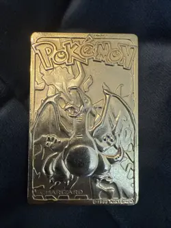 1999 Charizard Pokemon Trading Card 24K Gold Plated, Limited Edition Burger King - Image 4