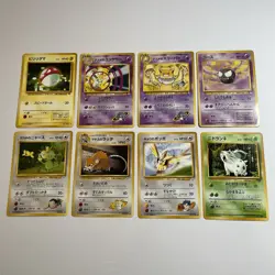Lot Of 8 Vintage Pokemon Pocket Monsters Cards Common Uncommon 1996 Nintendo - Image 1