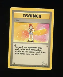 Lass 104/130 Trainer Pokemon Card WOTC Vintage Base Set 2 - Image 1