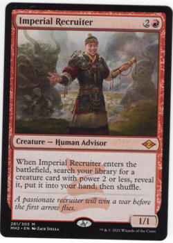 MTG Imperial Recruiter Mythic Card 281 MH2 Modern Horizons 2 II English NM - Image 1