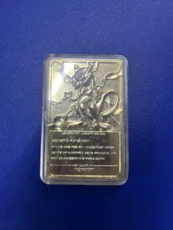 1999 Pokemon 23k Gold plated trading card Mewtwo Collectors - Image 2