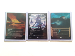 3 mtg edge of eternity cards land cards 2 foil 1 borderless reg fin see pic n/m. - Image 1