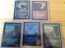 mtg 5 etched foil cards assassin's creed desynchronization and 4 other cards - Image 1