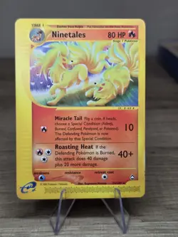 Pokemon TCG Ninetales Aquapolis Card 25/147 Rare Non-Holo E Reader - Image 3