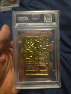 PSA 7 Charizard Burger King 23K Gold Plated Promo Pokemon Card Nintendo DETAILS! - Image 3