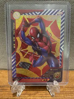 2022 Marvel Camon Spider-Man (4) Card Lot (SSR+, SR+, R+, 1st Ed. SSR) - Image 1