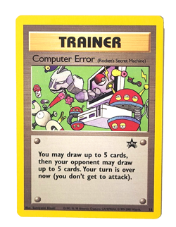 Computer Error #16 Black Star Promo RARE Vintage 2000 Pokemon Card - NM - Image 1