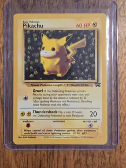Pikachu Promo 1 WOTC Black Star Promo Card - Image 3