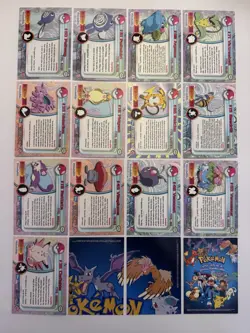 1999 Topps Pokemon TV Animation Edition - 16 Card Set With Checklist - Image 2