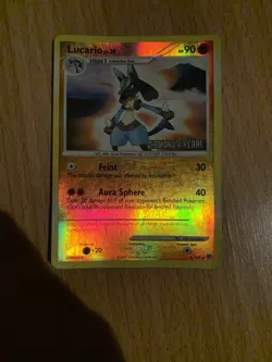 2007 Pokemon Card LUCARIO Card #6/130, Rare Holo, Diamond & Pearl Set - Image 1