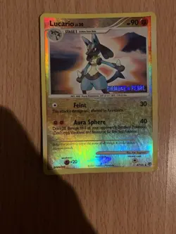 2007 Pokemon Card LUCARIO Card #6/130, Rare Holo, Diamond & Pearl Set - Image 2