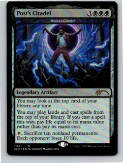 Magic the Gathering Foil Bolas's Citadel Post's Citadel Secret Lair MTG - Image 1