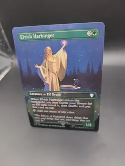 MTG LTC 0527 - “Elvish Harbinger” - Borderless - Non-FOIL - Image 3