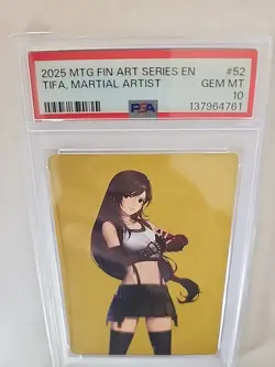 2025 MTG FINAL FANTASY ART SERIES TIFA 52/53 PSA 10 - Image 3