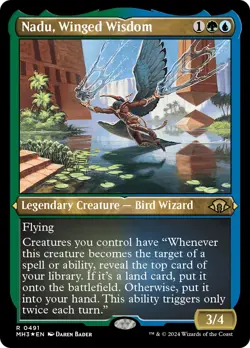 Nadu, Winged Wisdom (MH3-491) - Modern Horizons 3 Foil - Image 1