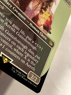 MTG Aerith Gainsborough (Borderless) Final Fantasy 374 FFVII FF7 NM - Image 3
