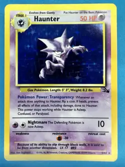 Haunter Holo 6/62 Fossil Set Unlimited Rare Pokemon Card WOTC 1999 - Image 1