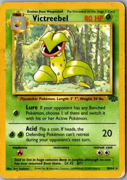 Victreebel (30) 30/64 Rare Jungle HP Pokemon Card - Image 1