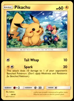 Pokemon - Pikachu (#29) #29/30 - SM Trainer Kit: Lycanroc & Alolan Raichu Common - Image 1