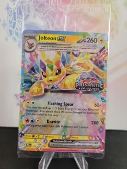 Jolteon ex 030/131 Prismatic Evolutions Stamp Promo Pokemon TCG NM Near Mint Hol - Image 1