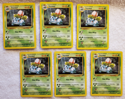 (lot of 6) Ivysaur #30 [U] English Base Set Pokemon 1999 vtg - NM - Image 1