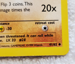 Sandslash 41/62 [U-Reg] English Fossil [lot of 4] Pokemon 1999 TCG vtg - NM - Image 5