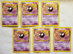 Gastly 33/62 [U-Regular] [Lot of 6) English Fossil Pokemon 1999 vtg NM - Image 1