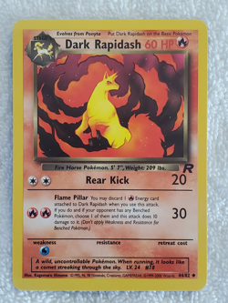 Lot of 4 Dark Rapidash 44/82 [U-Reg] English Team Rocket Pokemon 1999 vtg - NM - Image 3