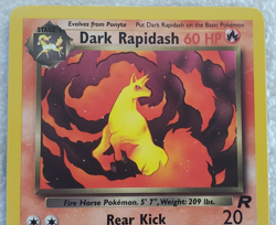 Lot of 4 Dark Rapidash 44/82 [U-Reg] English Team Rocket Pokemon 1999 vtg - NM - Image 4