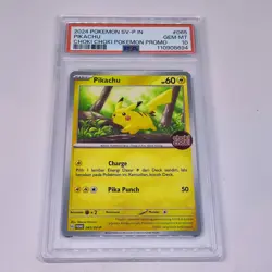 2024 Pokemon Indonesia PIKACHU 065/SV-P Special Stamp Promo Choki Choki PSA 10!! - Image 1