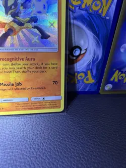 Lucario Pokemon TCG Hidden Fates SV22/SV94 Shiny Holo Rare 110 HP Ability - Image 2