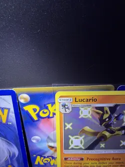 Lucario Pokemon TCG Hidden Fates SV22/SV94 Shiny Holo Rare 110 HP Ability - Image 4