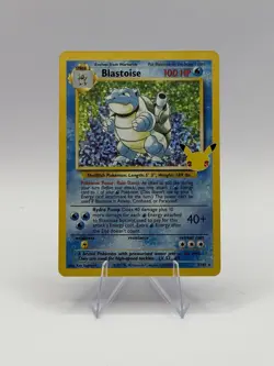 Pokemon TCG 25th Celebrations Blastoise 2/102 Holo NM Mint - Image 1