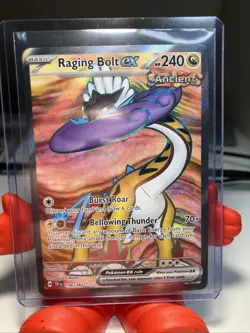 Pokemon TCG Raging Bolt EX Scarlet & Violet Temporal Forces NM - Image 1