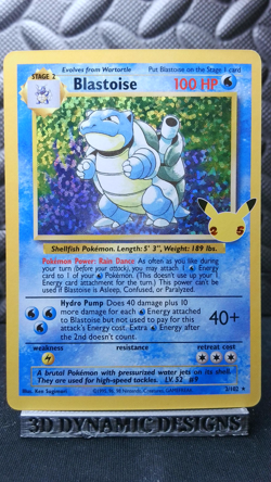 | Pokemon Blastoise 2/102 Celebrations Holo Classic Collection NM 🔥 | - Image 1