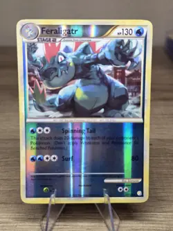 Pokemon TCG. Feraligatr 20/123 HeartGold/SoulSilver Reverse Holo Rare - Image 1