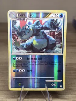 Pokemon TCG. Feraligatr 20/123 HeartGold/SoulSilver Reverse Holo Rare - Image 3
