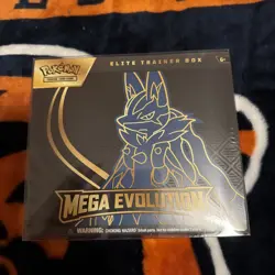 Pokemon TCG Mega Evolution Lucario Elite Trainer Box ETB - Image 1