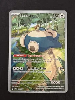 Pokemon Snorlax 051 Scarlet & Violet Promo Holo 150HP Thudding Press - Image 1