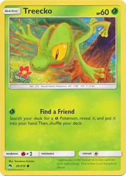 x4 Treecko - 20/214 - Common Pokemon SM8 Lost Thunder M/NM - Image 1