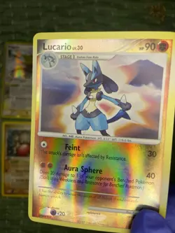 Pokemon TCG 2007 Lucario Reverse Holo Rare Diamond and Pearl 6/130 - Image 1