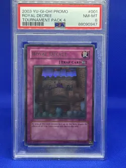 Yugioh! Royal Decree TP4-001 Ultra Rare Vintage TCG Original Tournament Pack... - Image 1