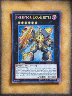 Yugioh Inzektor Exa-Beetle ORCS-EN046 Secret Rare 1st Ed NM - Image 1
