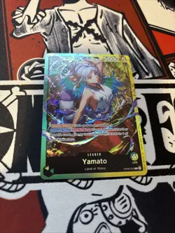One Piece OP06-022 Yamato Green/ Yellow Leader ST28 English Foil Near Mint - Image 1