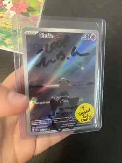 1/1 Coop Sketch /Auto - 3 Card Pokemon Lot Psyduck IR, Shaymin IR, Oricorio EX - Image 3