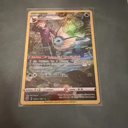 Vaporeon TG02/TG30 Alternate Art Trainer Gallery Brilliant Stars Pokemon Card - Image 1