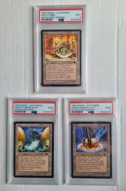 MTG 3 Antiquities Urza's Land Cards All PSA 9 MINT 2X Urza's Power Plant & Mine - Image 1
