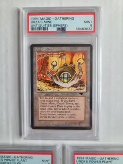 MTG 3 Antiquities Urza's Land Cards All PSA 9 MINT 2X Urza's Power Plant & Mine - Image 5