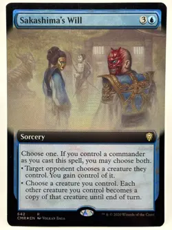 Sakashima's Will LP/NM* FOIL EXTENDED Commander Legends ENGLISH 642 -UnltdCards - Image 1
